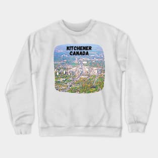 Kitchener Canada Skyline Painting Crewneck Sweatshirt